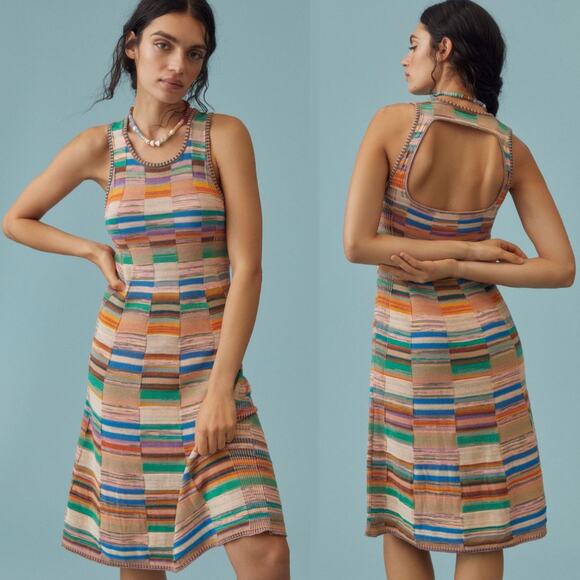 Daily Practice by Anthropologie Colorblock Sweater Dress - XS New - Picture 1 of 5